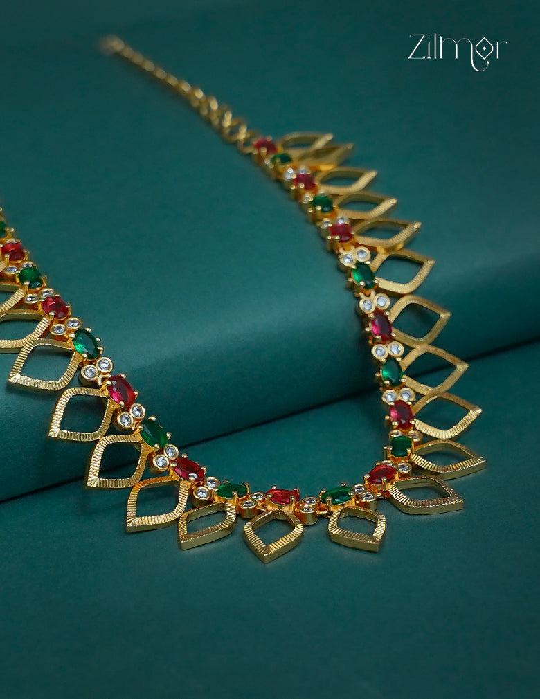 Premium Antique AD Stone  Necklace - CL1012250