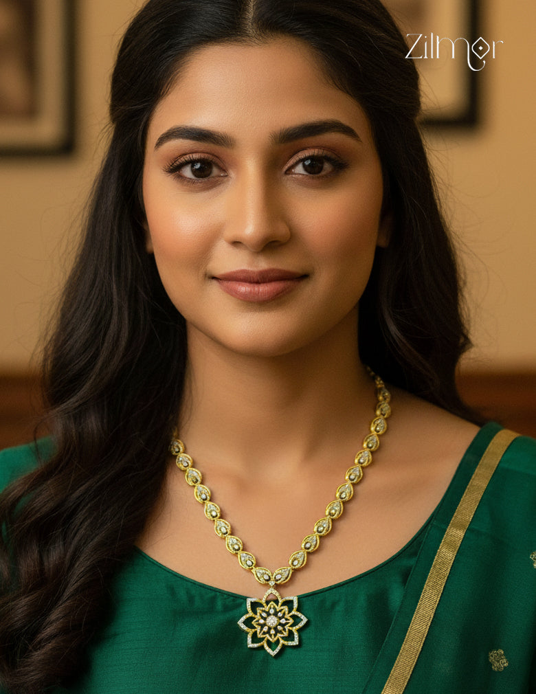 Premium Antique AD Stone  Necklace - CL1012216