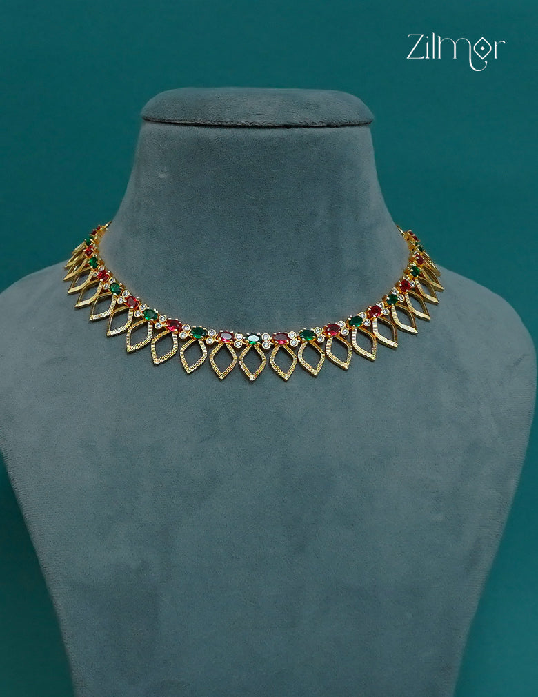 Premium Antique AD Stone  Necklace - CL1012250