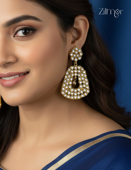 Designer Kundan Party Earrings  - CL1012305