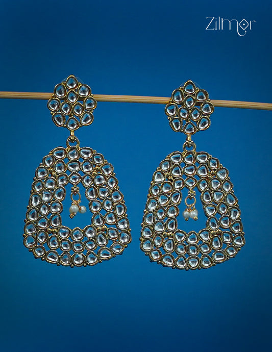 Designer Kundan Party Earrings  - CL1012305