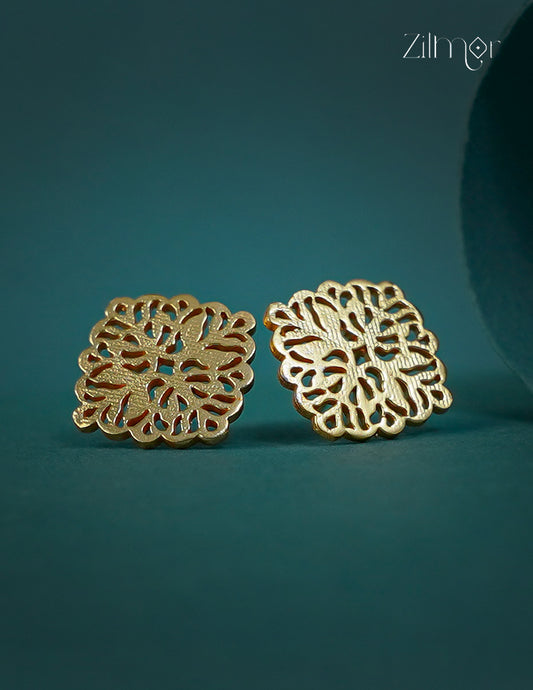 Gold Plated Anti-Tarnish Stud Earrings -CL1012280