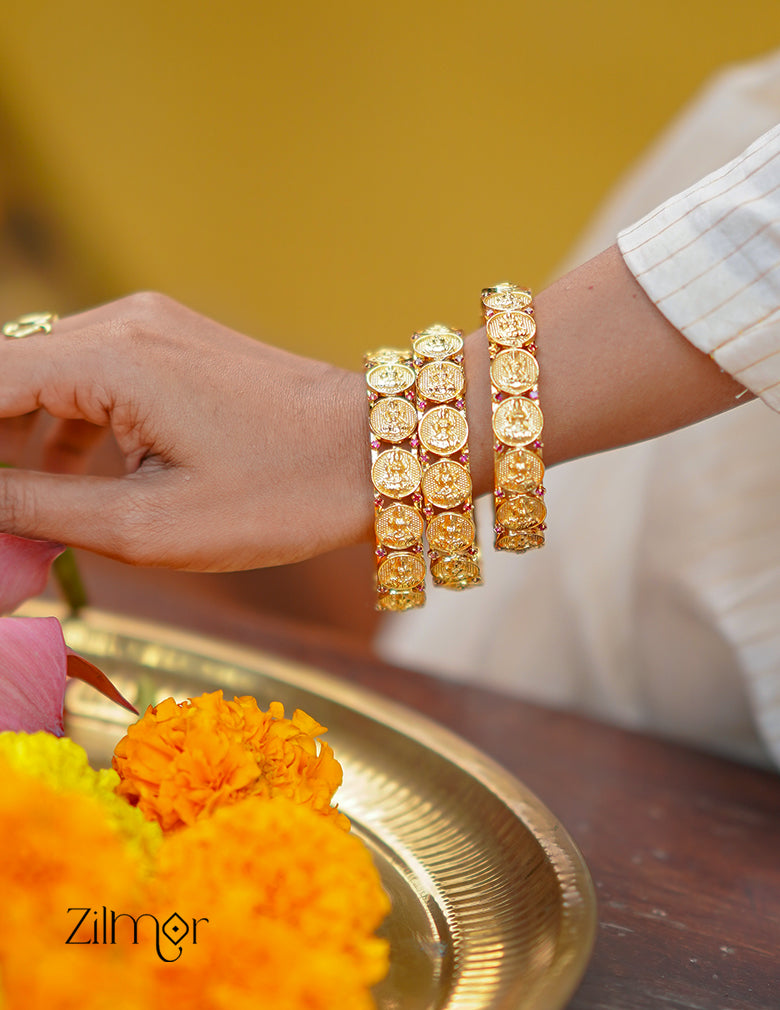 Kaashu Gold Plated statement Bangle - PP10116 4-Zilmor