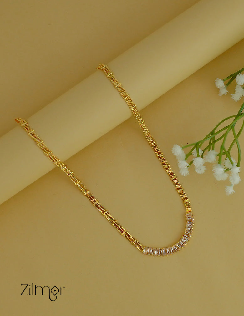 KT1011956 - Anti tarnish CZ Diamond Necklace