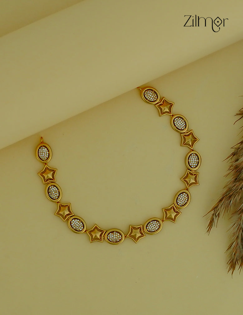 Premium Antique AD Stone  Necklace - CL1012074