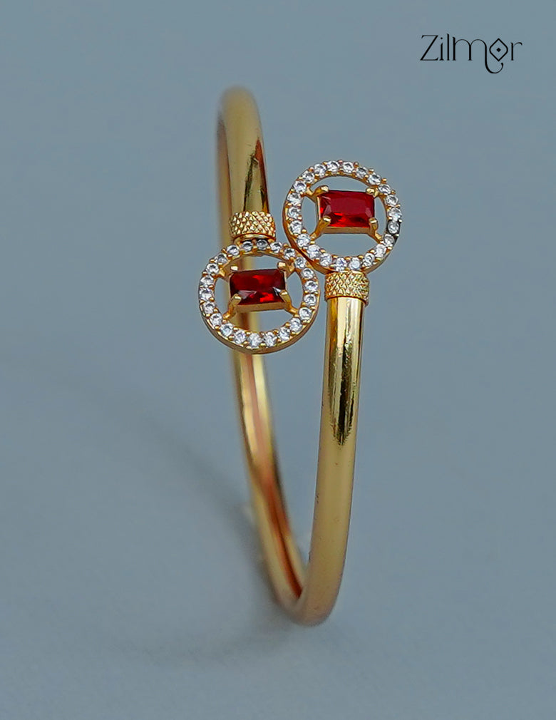 Gold Plated Adjustable Bangle - CL1012233