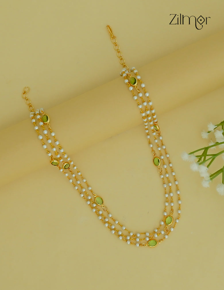 Premium Pearl Layer with Semi Precious Stone Necklace - KY1012211