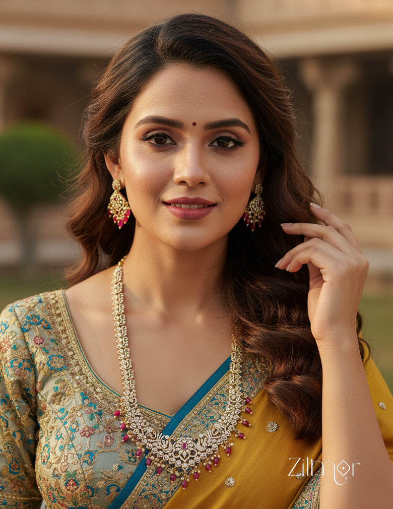 SN1011479 - Premium Antique Ruby Victorian Haram Set