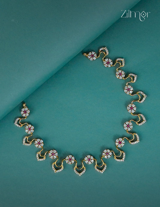 Premium Antique AD Stone  Necklace - CL1012311