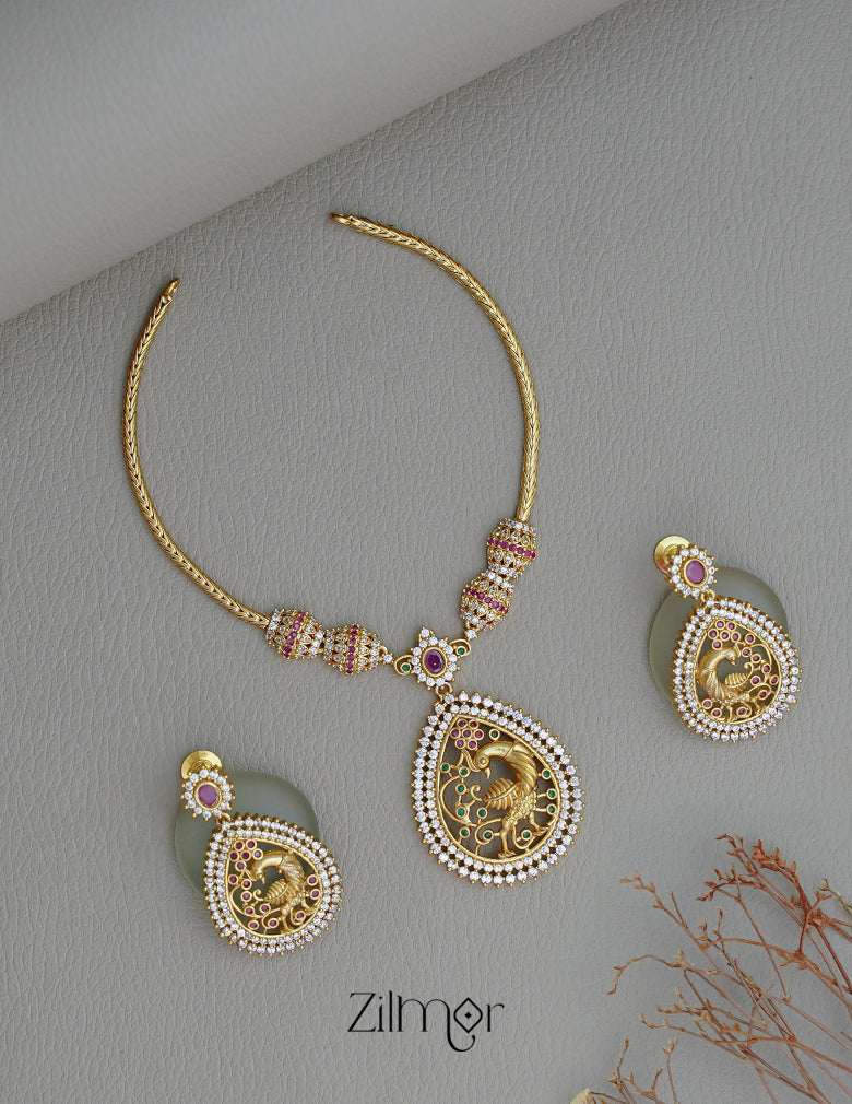 SC101300 - Premium Antique Necklace Earrings set 4-Zilmor