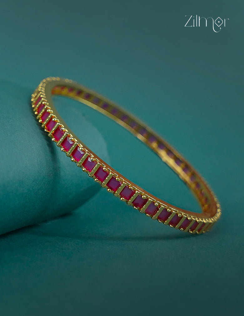 18k Gold Plated Anti-Tarnish AD stone Bangle -CL1012296