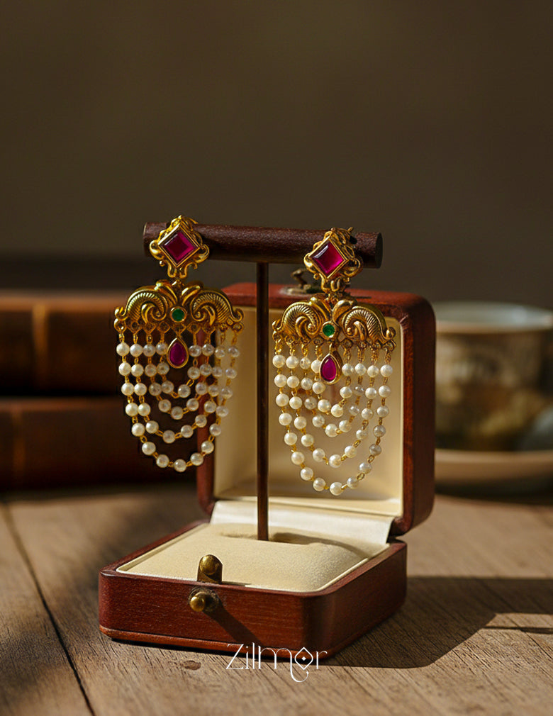 SN101670 - Antique  Pearl Earrings