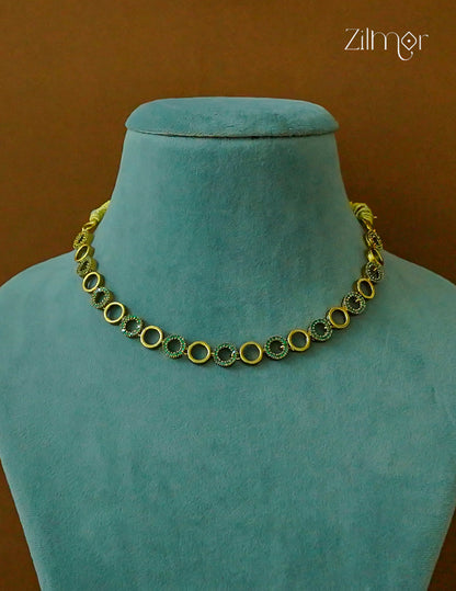 Premium Antique AD Stone  Necklace -CL1012087