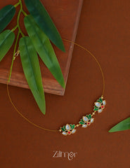 SN1012033- Triple Lotus Pendant Invisible Necklace