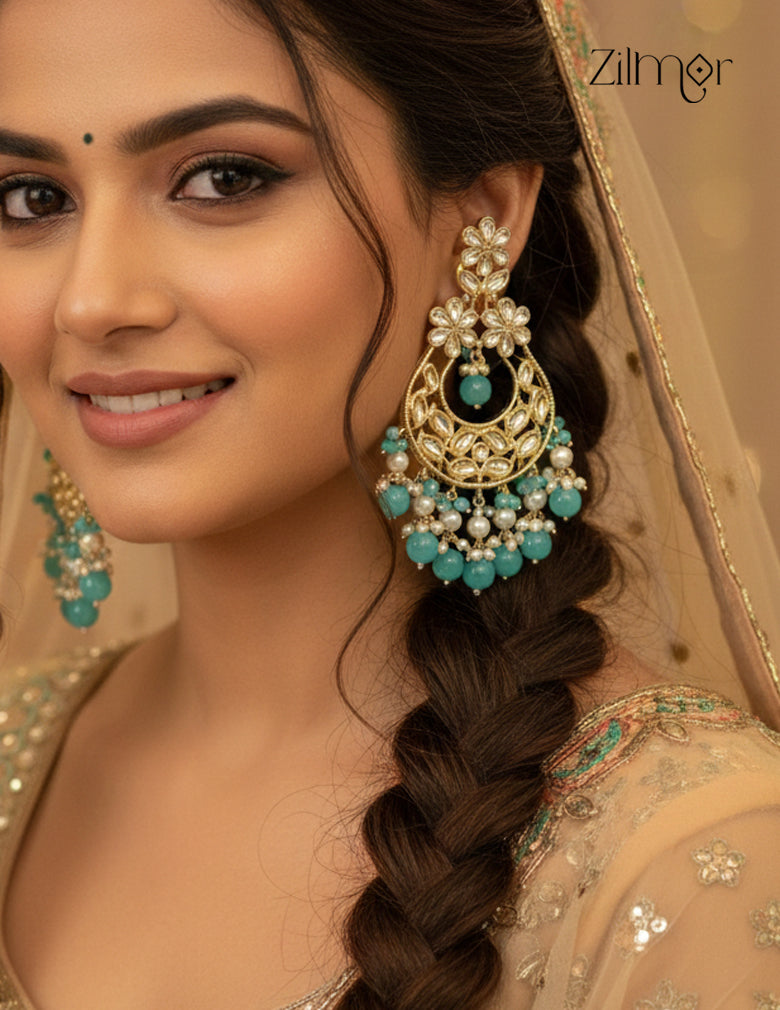 Designer Kundan Party Earrings - CL1012308