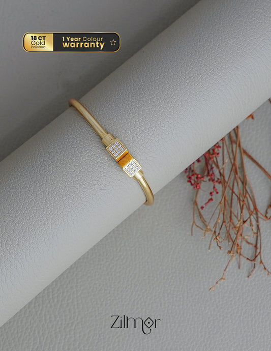 KI100968- AD Stone Adjustable Bangle