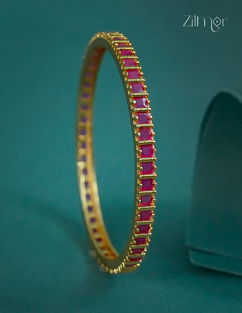 18k Gold Plated Anti-Tarnish AD stone Bangle -CL1012296