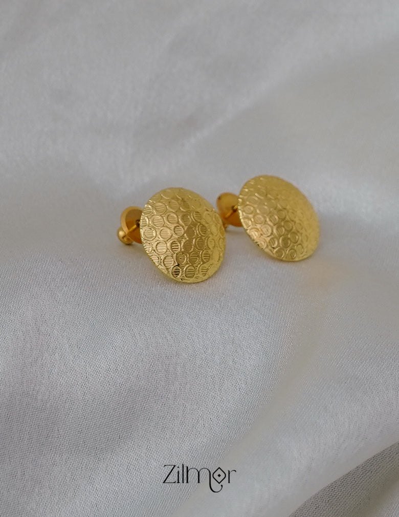 AS1011860 - Gold Circle Stud Earrings 3-Zilmor