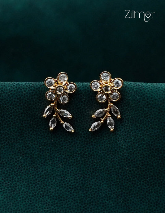 Gold Plated AD Stone Bugadi Earrings - AF1013083