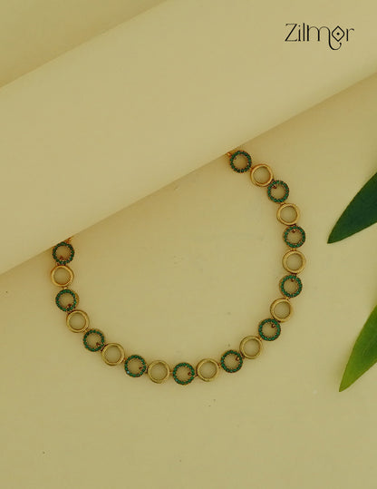 Premium Antique AD Stone  Necklace -CL1012087
