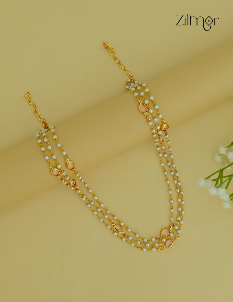 Premium Pearl Layer with Semi Precious Stone Necklace - KY1012211