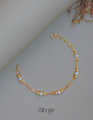 KT1011714 - Anti Tarnish Double Layer Pearl  Bracelet 1-Zilmor