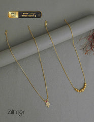 KY1011763- Daily Wear Simple Necklace & Kaashu Pendant Solitaire Necklace Combo 1-Zilmor