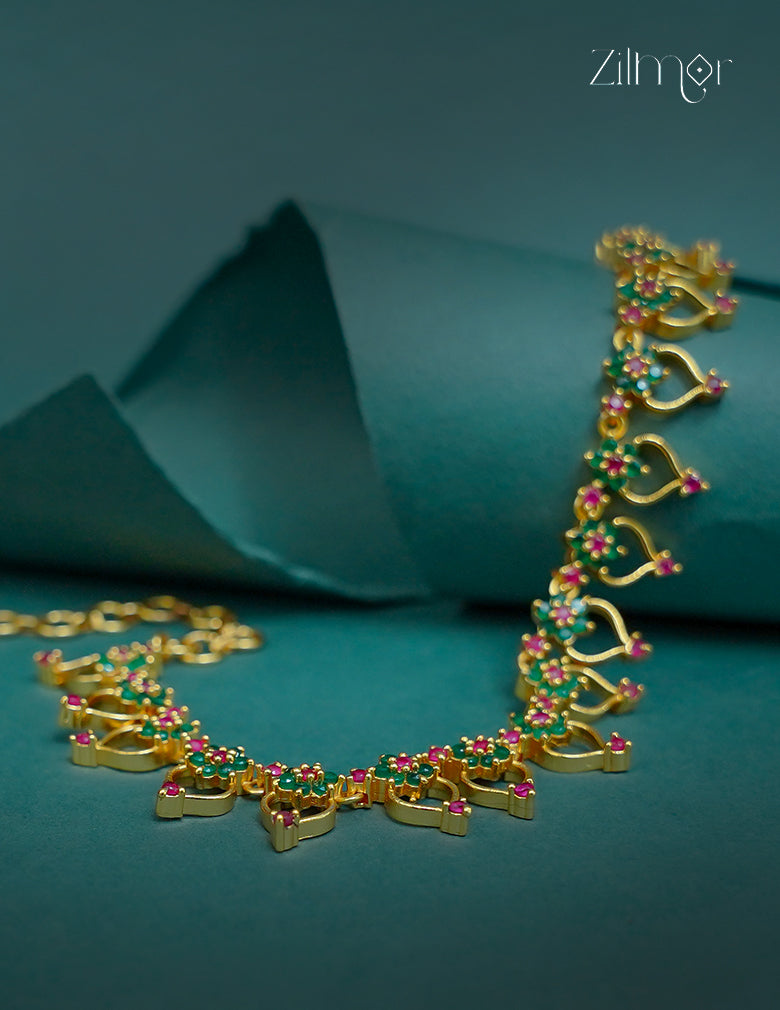 Premium Antique AD Stone  Necklace - CL1012249