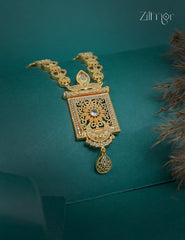 Gold Plated AD Stone Long Bridal  Necklace  - CL1012263