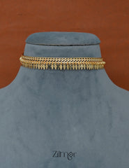 KY1011830 - Gold plated Bridal ElakkaThali choker