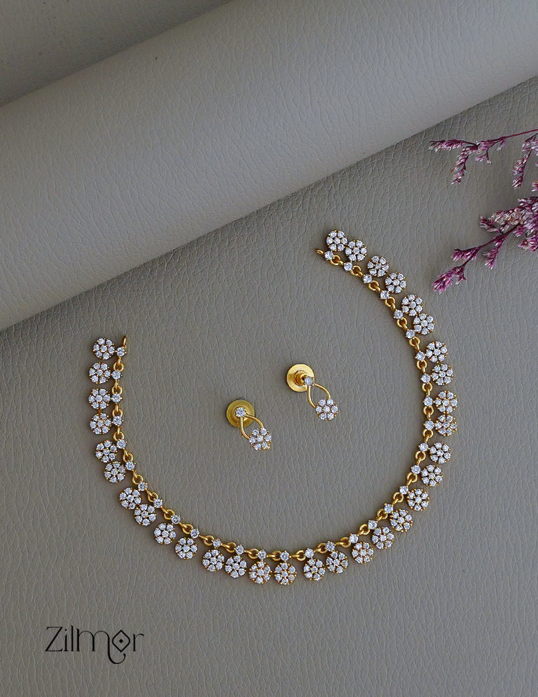 SN1011864 - Premium Antique AD Stone  Necklace with Earrings 1-Zilmor
