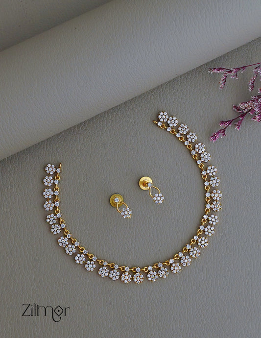 SN1011864 - Premium Antique AD Stone  Necklace with Earrings 1-Zilmor