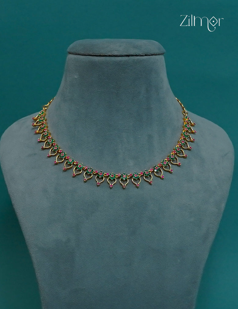 Premium Antique AD Stone  Necklace - CL1012249