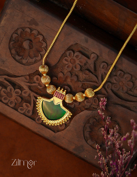 PP101032 - Gold plated Palakka kerala style Necklace 1-Zilmor
