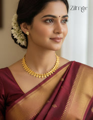 PP101876 - Gold Plated Thali kootam short necklace