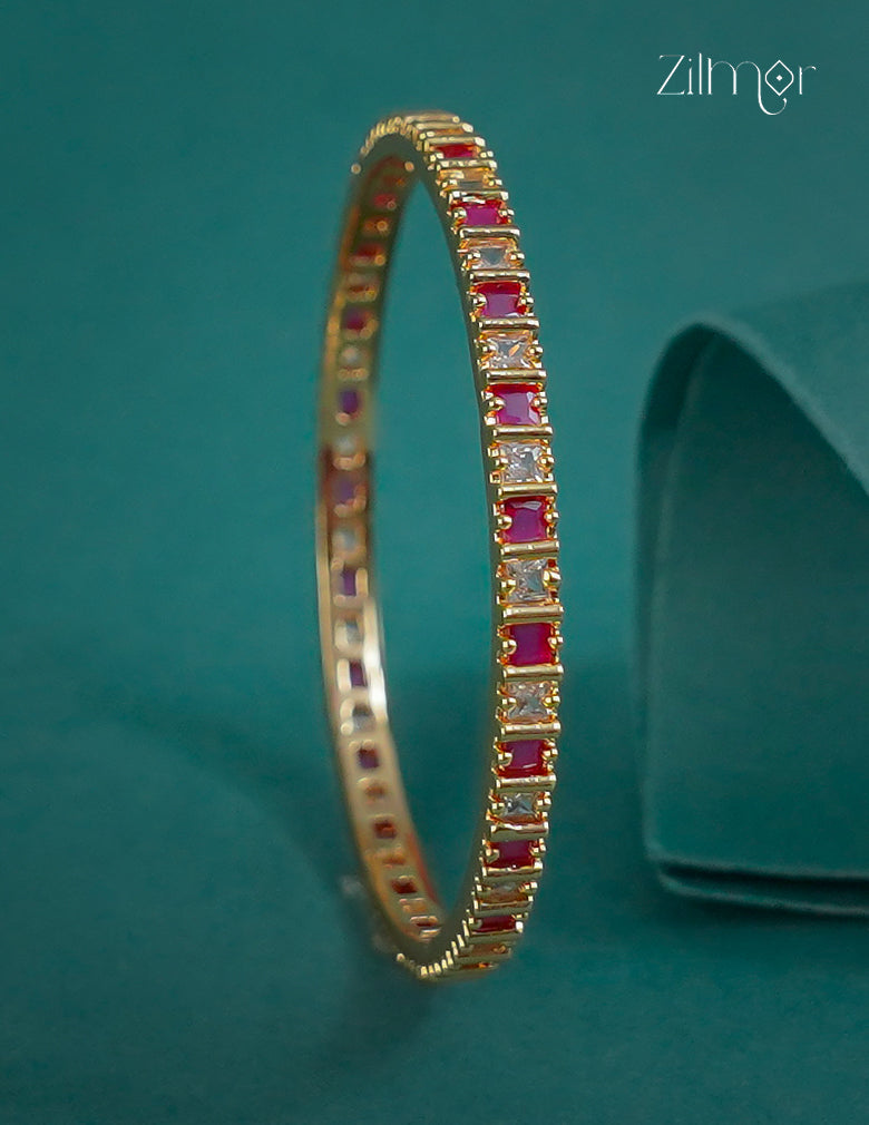18k Gold Plated Anti-Tarnish AD stone Bangle -CL1012296
