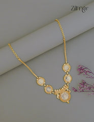 Gold Tone Kaashu Lakshmi Pendant Chain Necklace - CL1012215