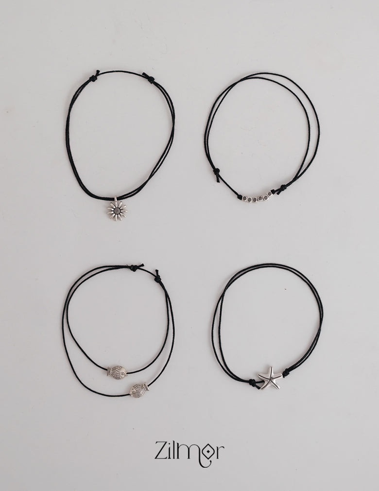 Anklet Pack Of 4 In One Combo 20-Zilmor