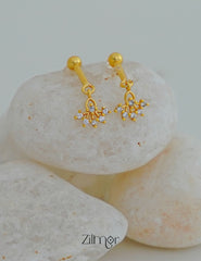 PP1011991 - Gold Tone Ad Stone Bugadi Drops & Dangler Earrings