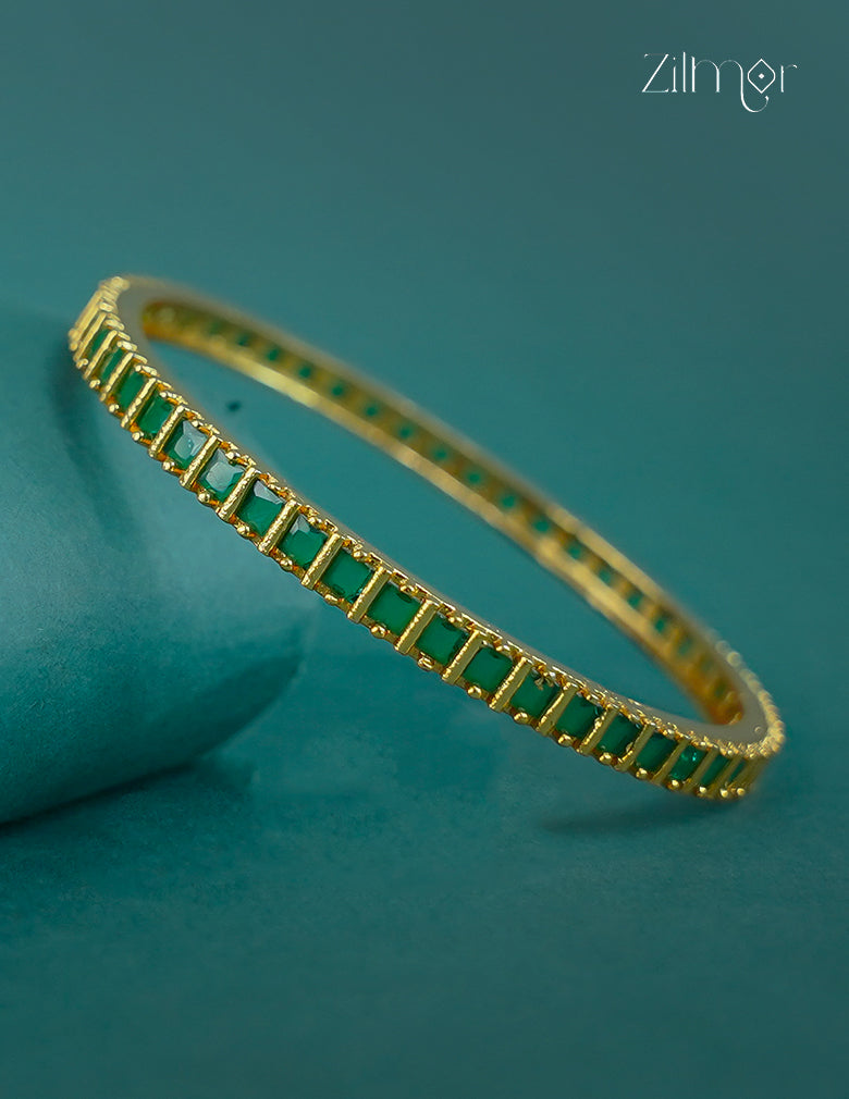 18k Gold Plated Anti-Tarnish AD stone Bangle -CL1012296