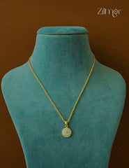 18k Gold Plated Anti-Tarnish AD Stone Pendant Simple Necklace  - CL1012218