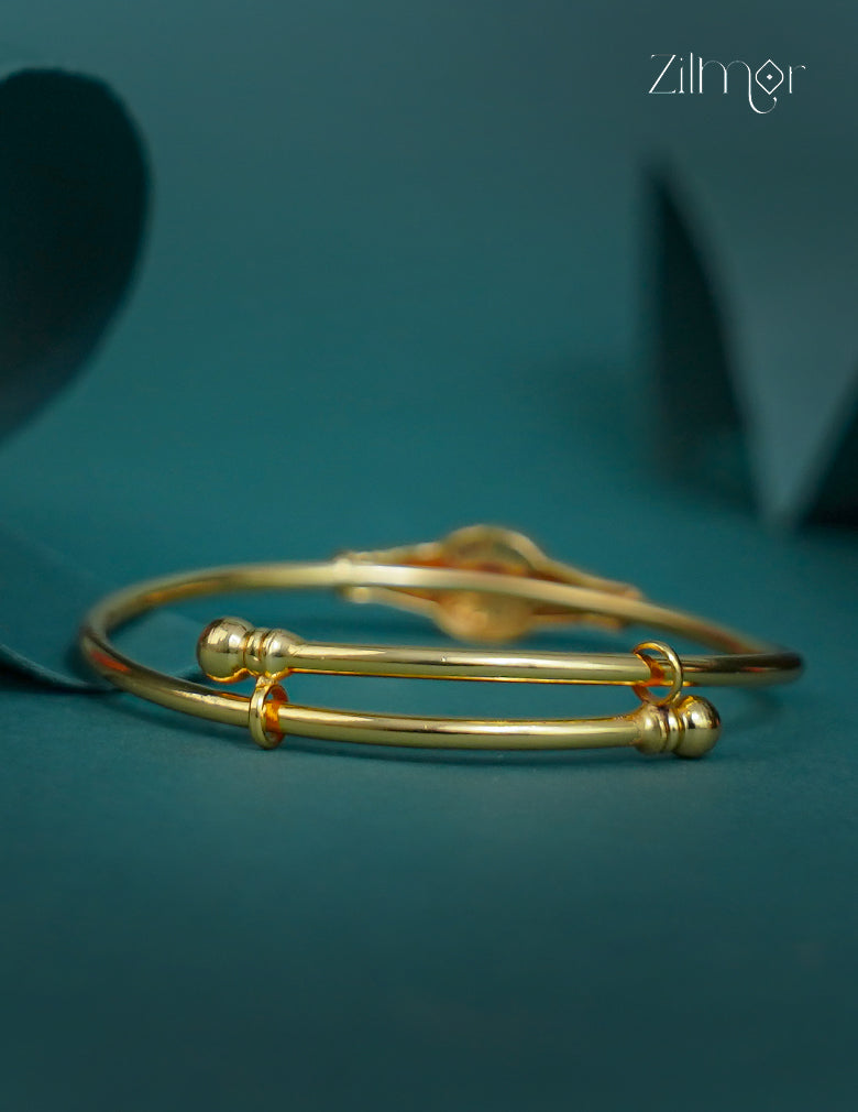 AD Stone Gold Plated Push and pull Bracelet Bangle - CL1012268