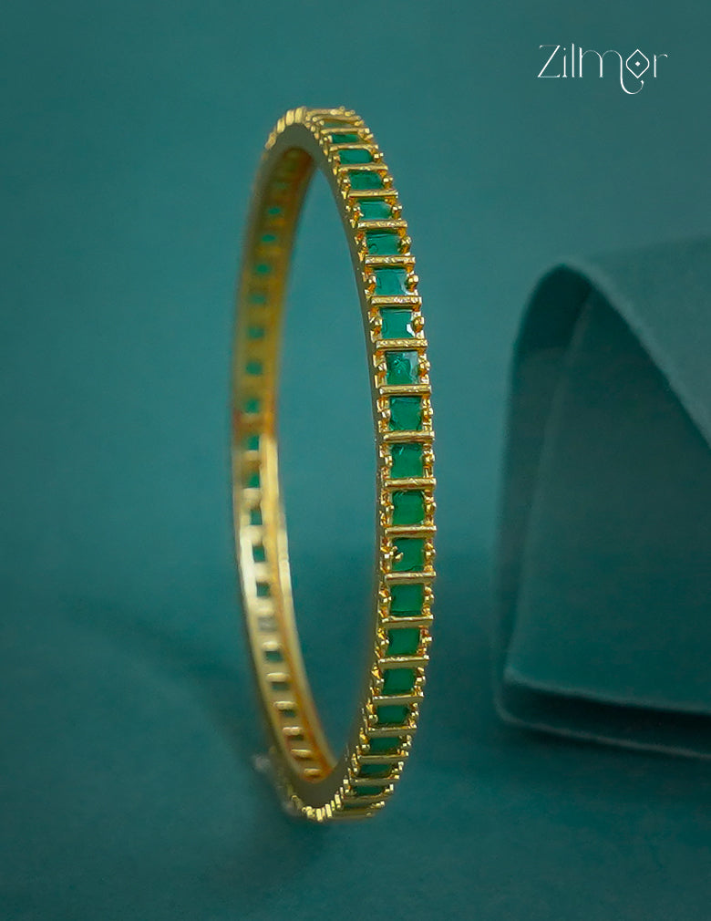 18k Gold Plated Anti-Tarnish AD stone Bangle -CL1012296