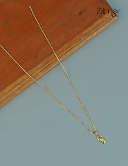 18k Gold Plated Anti-Tarnish AD Stone Pendant Simple Necklace  - CL1012245