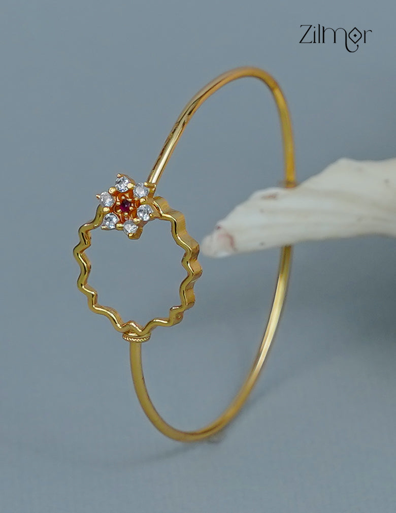Gold Plated Openable Bangle - CL1012246