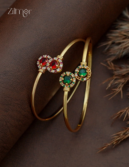 KF1011221 - Gold Plated Adjustable Bangle