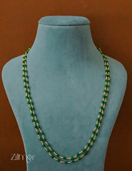 SG1011969- Double Layer Coral Beaded Chain Necklace (Color option)