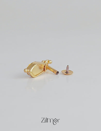 PP101638 - Gold tone Lakshmi coin & Nagapadam Necklace with Earrings set 10-Zilmor