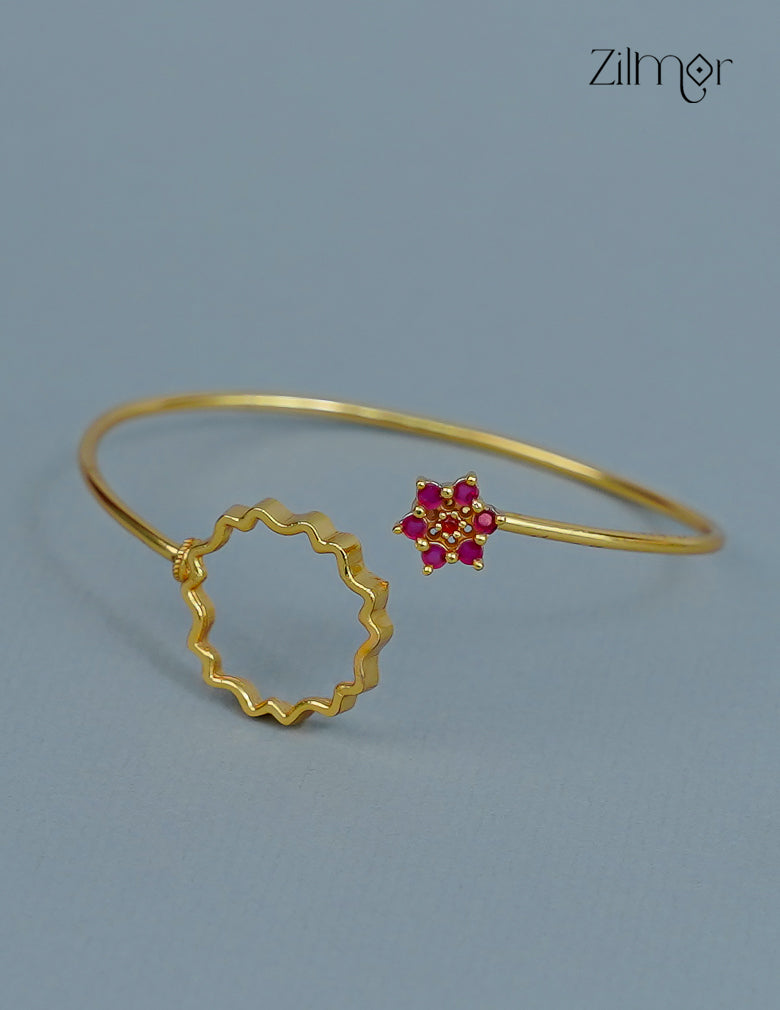 Gold Plated Openable Bangle - CL1012246