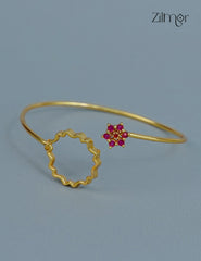 Gold Plated Openable Bangle - CL1012246